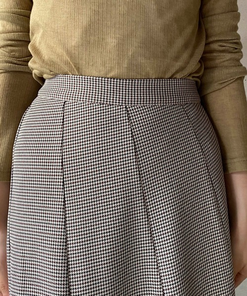 CAPRICIEUX LE'MAGE(カプリシューレマージュ)の「チドリチェックマーメイドスカート(スカート・レディース・ブラウン/グレー・FREE)」の7枚目の写真