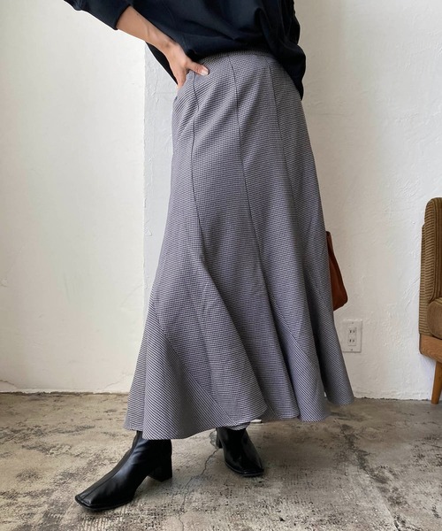 CAPRICIEUX LE'MAGE(カプリシューレマージュ)の「チドリチェックマーメイドスカート(スカート・レディース・ブラウン/グレー・FREE)」の10枚目の写真