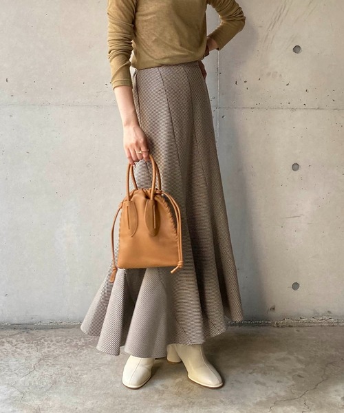 CAPRICIEUX LE'MAGE(カプリシューレマージュ)の「チドリチェックマーメイドスカート(スカート・レディース・ブラウン/グレー・FREE)」の18枚目の写真