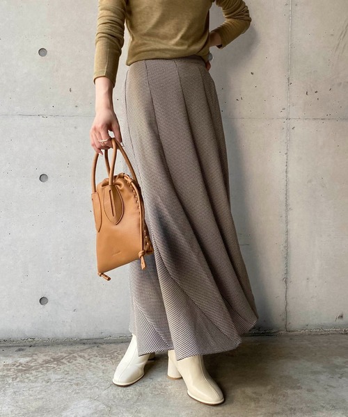 CAPRICIEUX LE'MAGE(カプリシューレマージュ)の「チドリチェックマーメイドスカート(スカート・レディース・ブラウン/グレー・FREE)」の20枚目の写真