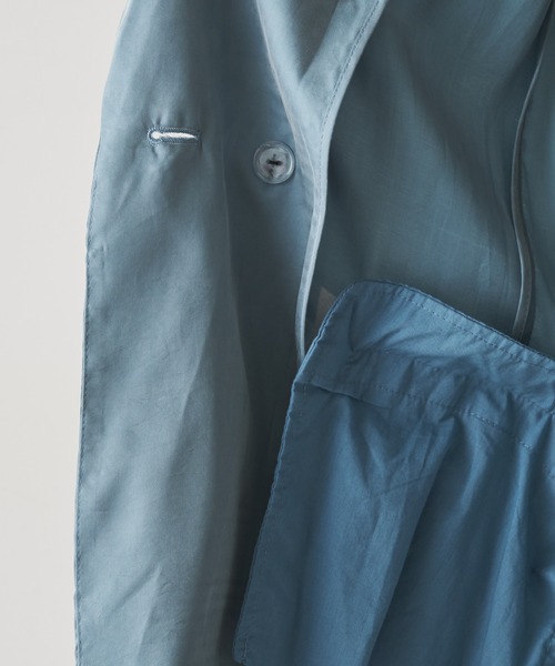 Omekashi(オメカシ)の「キュプラテーラードジャケット(テーラードジャケット・レディース・ブラック/ブラウン/ブルー・FREE)」の14枚目の写真