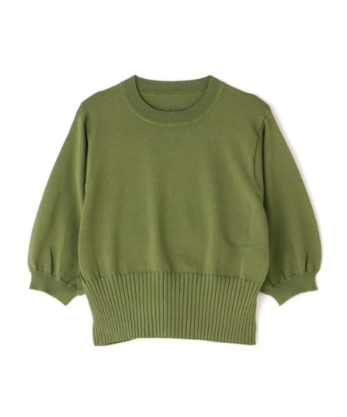 N.(N. Natural Beauty Basic)(エヌエヌナチュラルビューティーベーシック)の「◆バックボタンスリットニット(ニット/セーター・レディース・ブラウン/クリーム/グリーン・MEDIUM)」の15枚目の写真