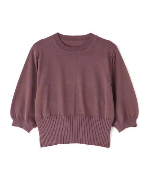 N.(N. Natural Beauty Basic)(エヌエヌナチュラルビューティーベーシック)の「◆バックボタンスリットニット(ニット/セーター・レディース・ブラウン/クリーム/グリーン・MEDIUM)」の10枚目の写真