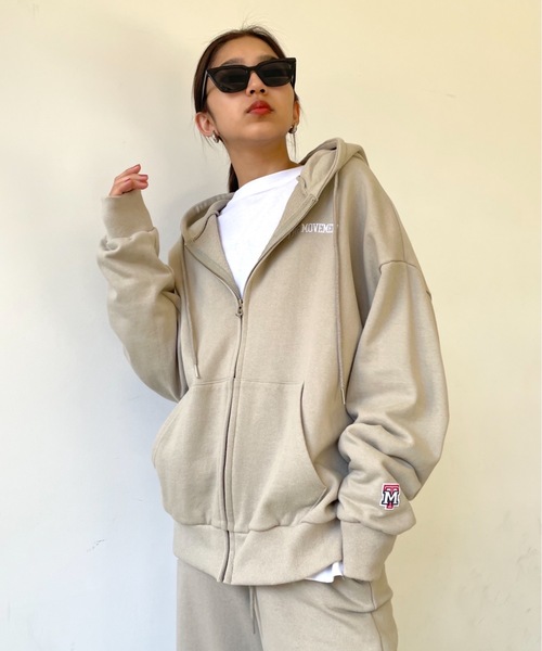 SHAGGIE（シャギー）の「THE MOVEMENT フロントZIP裏毛スウェットBIG