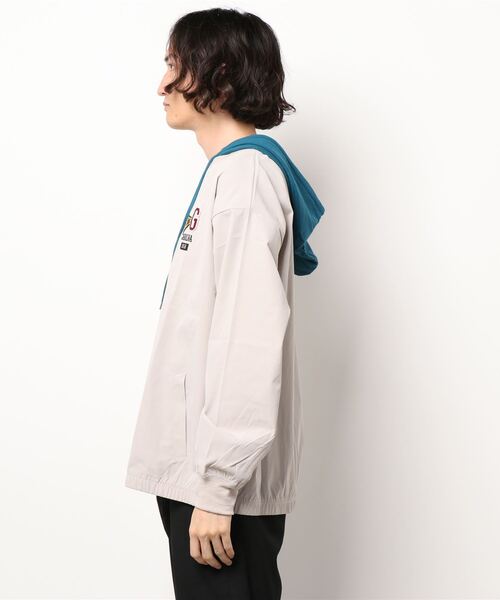 BACK NUMBER（バックナンバー）の「【BACK NUMBER】フェイクレイヤードパーカー（パーカー・メンズ・グレー/グリーン/ネイビー・XL/L/M）」の4枚目の写真