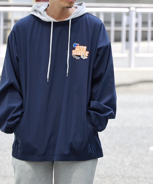 BACK NUMBER（バックナンバー）の「【BACK NUMBER】フェイクレイヤードパーカー（パーカー・メンズ・グレー/グリーン/ネイビー・XL/L/M）」の14枚目の写真