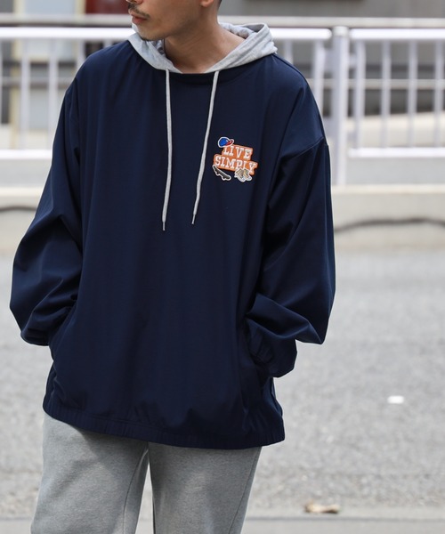 BACK NUMBER（バックナンバー）の「【BACK NUMBER】フェイクレイヤードパーカー（パーカー・メンズ・グレー/グリーン/ネイビー・XL/L/M）」の15枚目の写真