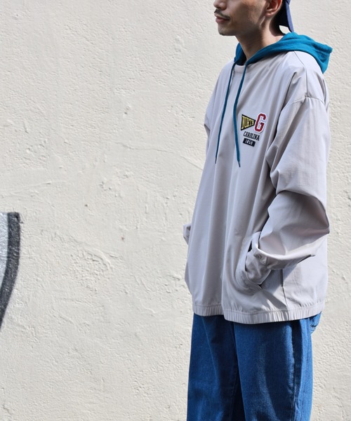 BACK NUMBER（バックナンバー）の「【BACK NUMBER】フェイクレイヤードパーカー（パーカー・メンズ・グレー/グリーン/ネイビー・XL/L/M）」の6枚目の写真