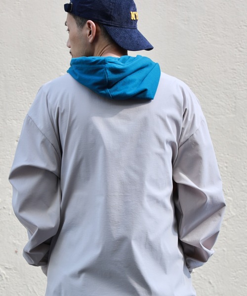 BACK NUMBER（バックナンバー）の「【BACK NUMBER】フェイクレイヤードパーカー（パーカー・メンズ・グレー/グリーン/ネイビー・XL/L/M）」の8枚目の写真