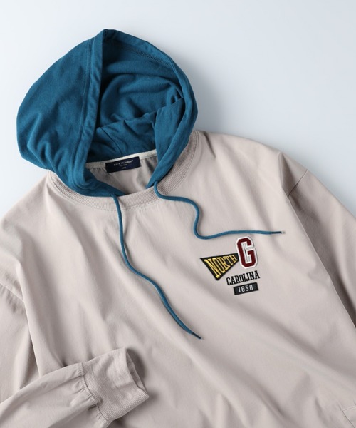 BACK NUMBER（バックナンバー）の「【BACK NUMBER】フェイクレイヤードパーカー（パーカー・メンズ・グレー/グリーン/ネイビー・XL/L/M）」の18枚目の写真