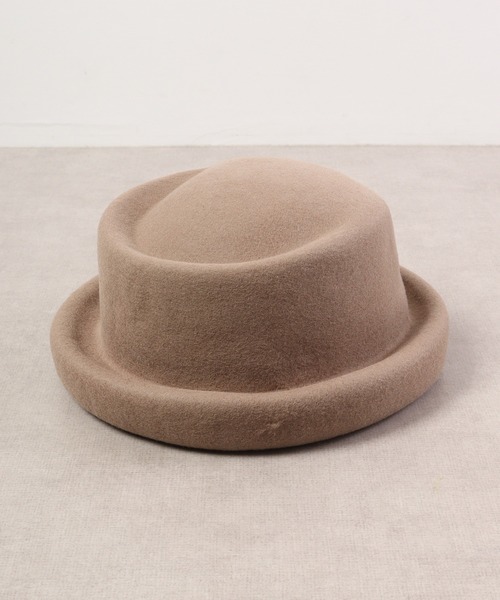 Sense of Grace（センスオブグレース）の「PIERRE HAT トーク風　フェルトハット（ハット・レディース・チャコールグレー/ダークカーキ/ブラック/ベージュ/ワイン/ダークブラウン/アイボリー・FREE）」の5枚目の写真