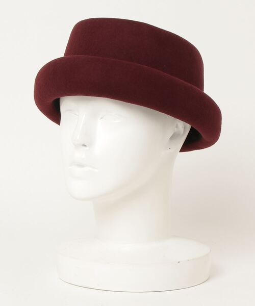 Sense of Grace（センスオブグレース）の「PIERRE HAT トーク風　フェルトハット（ハット・レディース・チャコールグレー/ダークカーキ/ブラック/ベージュ/ワイン/ダークブラウン/アイボリー・FREE）」の7枚目の写真