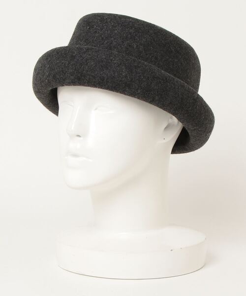 Sense of Grace（センスオブグレース）の「PIERRE HAT トーク風　フェルトハット（ハット・レディース・チャコールグレー/ダークカーキ/ブラック/ベージュ/ワイン/ダークブラウン/アイボリー・FREE）」の3枚目の写真