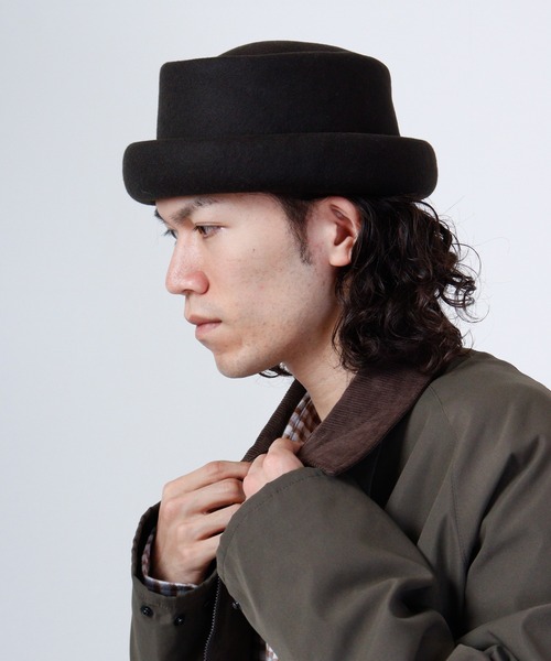 Sense of Grace（センスオブグレース）の「PIERRE HAT トーク風　フェルトハット（ハット・レディース・チャコールグレー/ダークカーキ/ブラック/ベージュ/ワイン/ダークブラウン/アイボリー・FREE）」の18枚目の写真