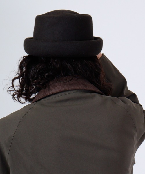 Sense of Grace（センスオブグレース）の「PIERRE HAT トーク風　フェルトハット（ハット・レディース・チャコールグレー/ダークカーキ/ブラック/ベージュ/ワイン/ダークブラウン/アイボリー・FREE）」の20枚目の写真