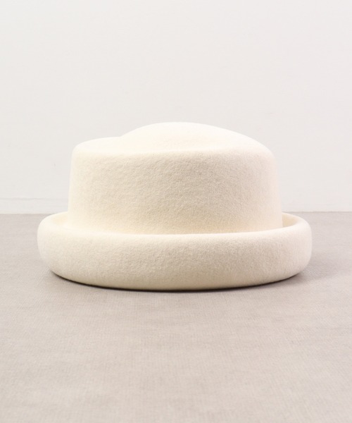 Sense of Grace（センスオブグレース）の「PIERRE HAT トーク風　フェルトハット（ハット・レディース・チャコールグレー/ダークカーキ/ブラック/ベージュ/ワイン/ダークブラウン/アイボリー・FREE）」の8枚目の写真