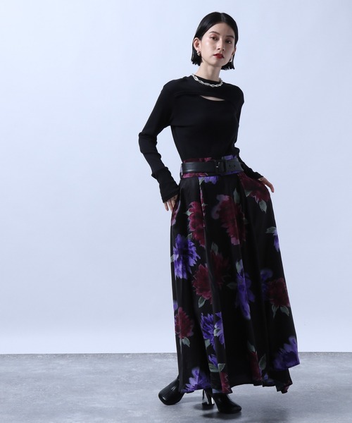 HARE（ハレ）の「ダークフラワースカート(HARE)（スカート）」 - WEAR