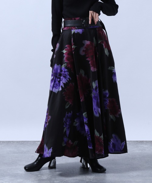 HARE（ハレ）の「ダークフラワースカート(HARE)（スカート）」 - WEAR