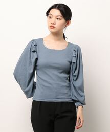 RETRO GIRL | パイピングパワショルTee(Tシャツ/カットソー)