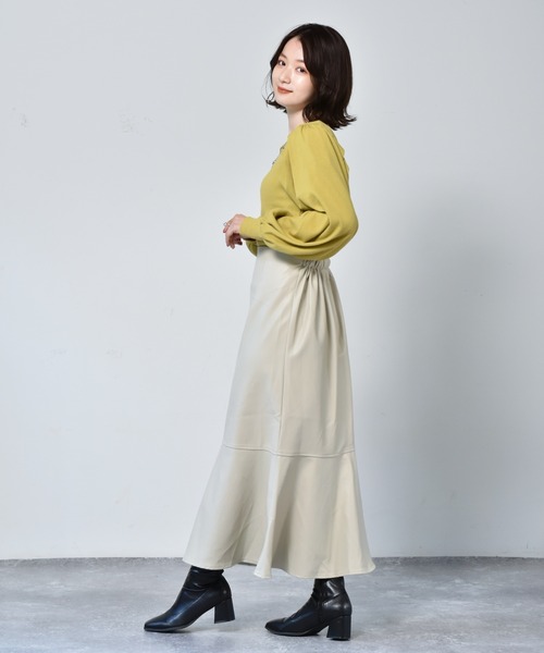 RETRO GIRL（レトロガール）の「パイピングパワショルTee（Tシャツ/カットソー・レディース・ホワイト/ブラック/イエロー/ブルー・FREE）」の19枚目の写真