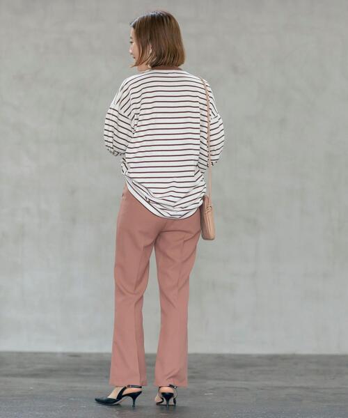 coen（コーエン）の「ボーダービッグロンT（Tシャツ/カットソー・レディース・ライトグレー/ブラウン/コバルトブルー・MEDIUM/LARGE）」の12枚目の写真