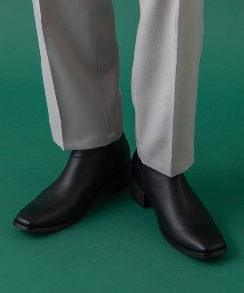 WEGO(ウィゴー)の「WEGO/SQUARE TOE HEEL BOOTS(ブーツ・メンズ・ブラック・MEDIUM/LARGE)」の6枚目の写真