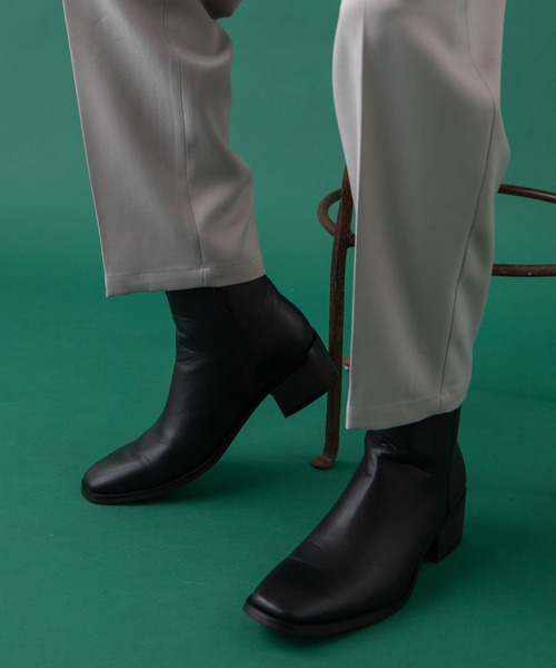 WEGO(ウィゴー)の「WEGO/SQUARE TOE HEEL BOOTS(ブーツ・メンズ・ブラック・MEDIUM/LARGE)」の10枚目の写真