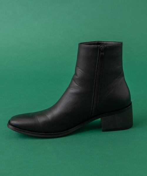 WEGO(ウィゴー)の「WEGO/SQUARE TOE HEEL BOOTS(ブーツ・メンズ・ブラック・MEDIUM/LARGE)」の12枚目の写真