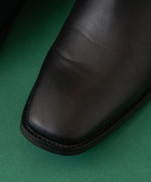 WEGO(ウィゴー)の「WEGO/SQUARE TOE HEEL BOOTS(ブーツ・メンズ・ブラック・MEDIUM/LARGE)」の2枚目の写真