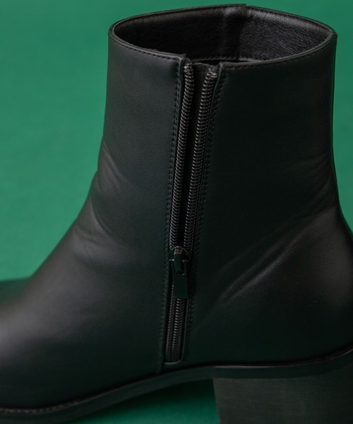 WEGO(ウィゴー)の「WEGO/SQUARE TOE HEEL BOOTS(ブーツ・メンズ・ブラック・MEDIUM/LARGE)」の3枚目の写真