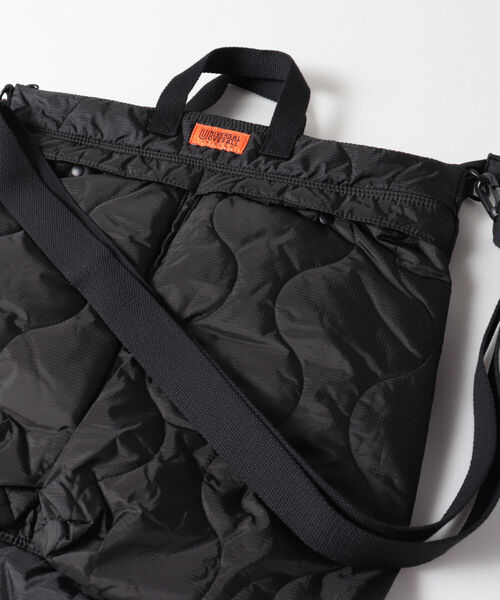 UNIVERSAL OVERALL（ユニバーサルオーバーオール）の「【UNIVERSAL OVERALL】3WAY キルティングヘルメットバッグ#UVO-109（ショルダーバッグ・メンズ・オリーブ/ブラック・FREE）」の22枚目の写真