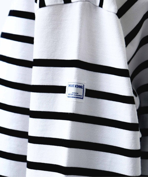 MONT KEMMEL(モンケメル)の「【 MONT KEMMEL / モンケメル 】 バスク シャツボーダー ロングスリーブTシャツ / BASQUE SHIRTS(Tシャツ/カットソー・レディース・ブラック/ブルー・36)」の9枚目の写真