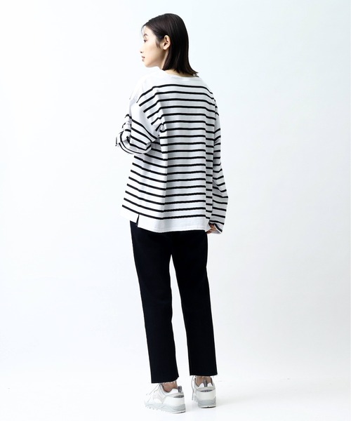 MONT KEMMEL(モンケメル)の「【 MONT KEMMEL / モンケメル 】 バスク シャツボーダー ロングスリーブTシャツ / BASQUE SHIRTS(Tシャツ/カットソー・レディース・ブラック/ブルー・36)」の7枚目の写真