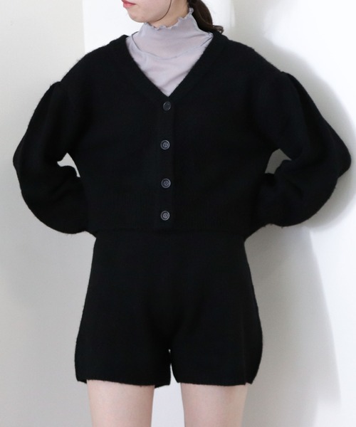 archives（アルシーヴ）の「【setupにも】短丈ボリュームスリーブカーディガン（ニット/セーター・レディース・グレイッシュベージュ/モカ/アイボリー/ブラック/グリーン/ブラウン・MEDIUM）」の12枚目の写真