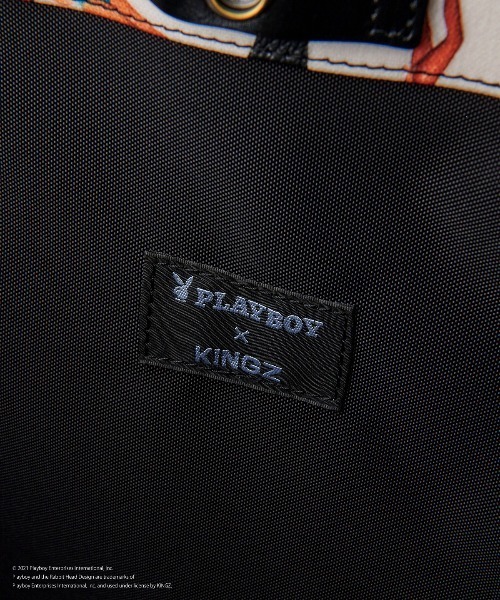 KINGZ（キングズ）の「「PLAYBOY x KINGZ」コラボレーション トートバッグ（トートバッグ・メンズ・ブラック・FREE）」の11枚目の写真