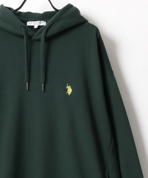 U.S. POLO ASSN./ユーエスポロアッスン 別注 オーバーサイズ 裏毛 ロゴ ワンポイント刺繍 スウェット パーカー フーディー/長袖 トップス プルオーバー/レディース メンズ