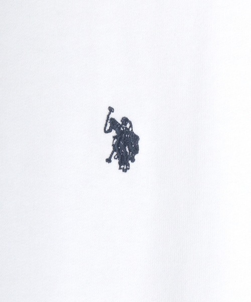 U.S. POLO ASSN.(ユーエスポロアッスン)の「U.S. POLO ASSN./ユーエスポロアッスン 別注 オーバーサイズ 裏毛 ロゴ ワンポイント刺繍 スウェット パーカー フーディー/長袖 トップス プルオーバー/レディース メンズ(パーカー・メンズ・ホワイト/ブラック/ダークグリーン/ベージュ/ネイビー/サックスブルー/グリーン/オートミール/グレー/チャコールグレー・LL/M/L)」の13枚目の写真