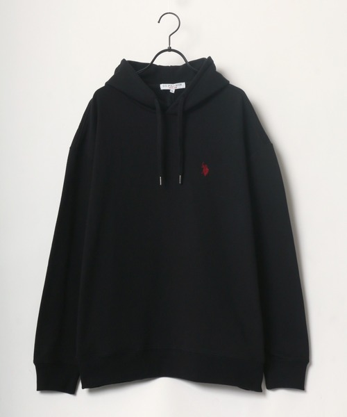 U.S. POLO ASSN.(ユーエスポロアッスン)の「U.S. POLO ASSN./ユーエスポロアッスン 別注 オーバーサイズ 裏毛 ロゴ ワンポイント刺繍 スウェット パーカー フーディー/長袖 トップス プルオーバー/レディース メンズ(パーカー・メンズ・ホワイト/ブラック/ダークグリーン/ベージュ/ネイビー/サックスブルー/グリーン/オートミール/グレー/チャコールグレー・LL/M/L)」の16枚目の写真