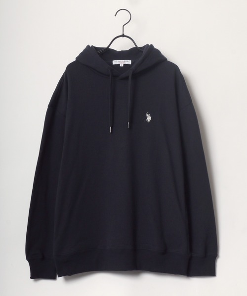 U.S. POLO ASSN.(ユーエスポロアッスン)の「U.S. POLO ASSN./ユーエスポロアッスン 別注 オーバーサイズ 裏毛 ロゴ ワンポイント刺繍 スウェット パーカー フーディー/長袖 トップス プルオーバー/レディース メンズ(パーカー・メンズ・ホワイト/ブラック/ダークグリーン/ベージュ/ネイビー/サックスブルー/グリーン/オートミール/グレー/チャコールグレー・LL/M/L)」の11枚目の写真