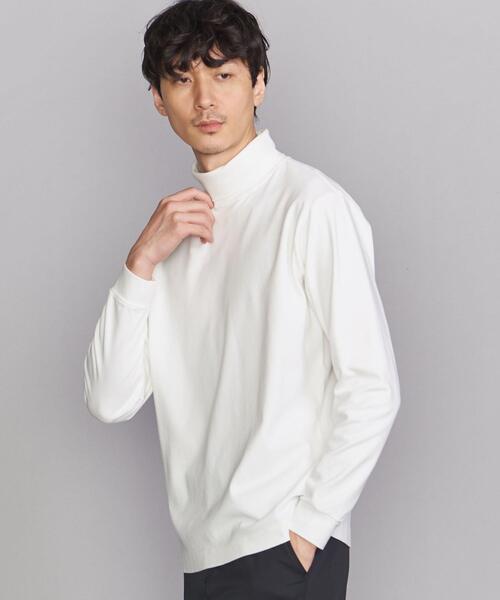 BEAUTY&YOUTH UNITED ARROWS（ビューティーアンドユースユナイテッドアローズ）の「BY スムース タートル カットソー（Tシャツ/カットソー・メンズ・ホワイト/ブラック/ベージュ・S/L/M/XL）」の7枚目の写真