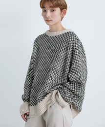 2021 AW クルーネックバイカラーニット