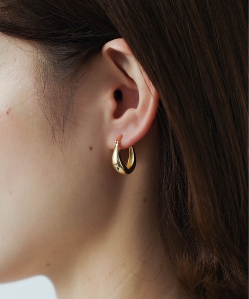 YU-KA : ボリュームぷっくりフープピアス（ピアス（両耳用））｜yu-ka