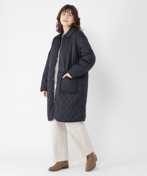 studio CLIP（スタディオクリップ）の「襟取り外しキルトコート（その他アウター・レディース・ネイビー/モカ/ベージュ・MEDIUM/LARGE）」の20枚目の写真