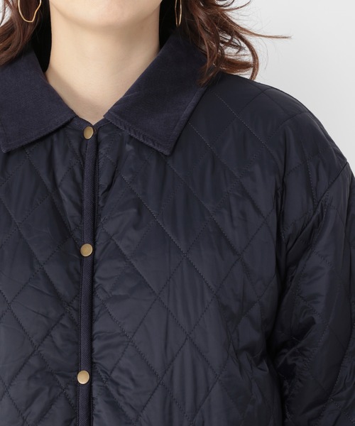 studio CLIP（スタディオクリップ）の「襟取り外しキルトコート（その他アウター・レディース・ネイビー/モカ/ベージュ・MEDIUM/LARGE）」の9枚目の写真