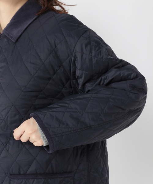 studio CLIP（スタディオクリップ）の「襟取り外しキルトコート（その他アウター・レディース・ネイビー/モカ/ベージュ・MEDIUM/LARGE）」の5枚目の写真