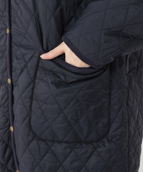 studio CLIP（スタディオクリップ）の「襟取り外しキルトコート（その他アウター・レディース・ネイビー/モカ/ベージュ・MEDIUM/LARGE）」の14枚目の写真