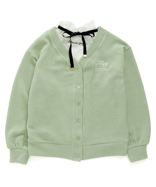 algy(アルジー)の「カーデ&りぼん付きロンTセット(その他トップス・キッズ・サックスブルー/ミント/ブラック・SMALL/XXX-SMALL/X-SMALL/XX-SMALL/MEDIUM)」の8枚目の写真