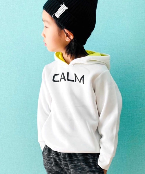 THE CASUAL(カジュアル)の「裏起毛プリントプルオーバーパーカー キッズ(パーカー・キッズ・ホワイト系/ベージュ/ブラック/ブラック系3/オフホワイト/ブラック系2/ブラック系1/ブラック系/杢グレー・120cm/160cm/130cm/110cm/140cm/150cm)」の17枚目の写真