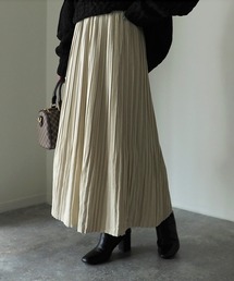 ピーチ消しプリーツスカート