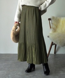 Riberry | ピーチ起毛消しプリーツスカート(スカート)